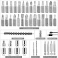 Metal Electric Screwdriver with 47 pcs Screwdriver Bit Set