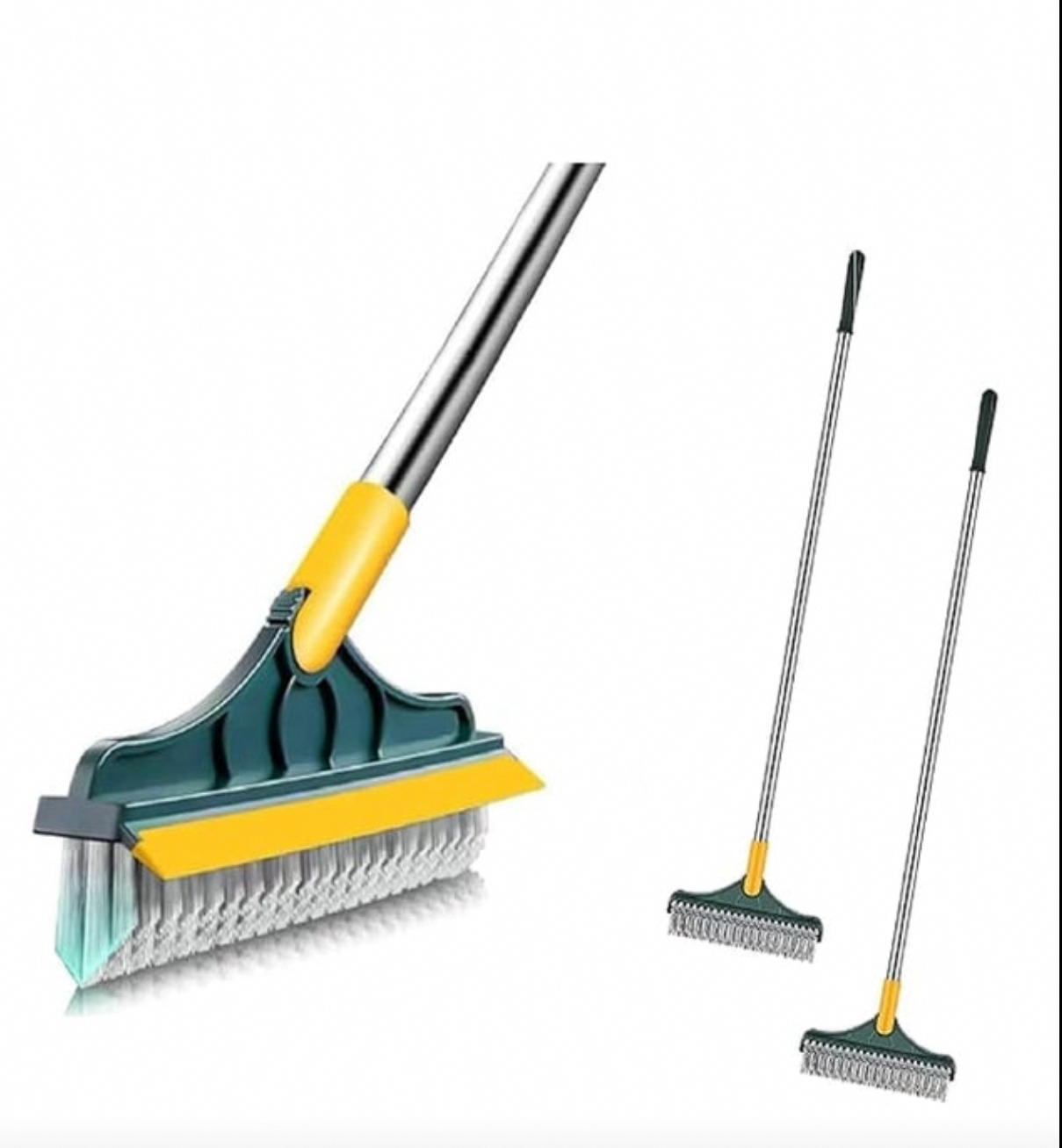 2in1 Floor Scrub Cleaning Brush Wiper