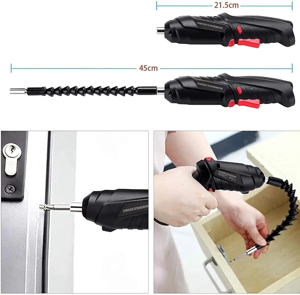 Metal Electric Screwdriver with 47 pcs Screwdriver Bit Set